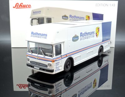 【M.A.S.H】現貨瘋狂價 Schuco 1/43 Mercedes-Benz O317 Rothmans 運輸車