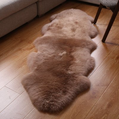 澳洲整張羊皮毛一體純羊毛地毯歐式沙發坐墊客廳臥室床邊毛毯地墊~特價