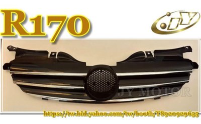 》傑暘國際車身部品《 全新  BENZ 賓士 SLK R170 亮黑 跑車 水箱柵 水箱護罩 水箱罩