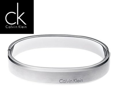 【時間光廊】Calvin Klein 凱文克萊 CK飾品 CK手環 316K 霧面 白鋼 全新原廠正品 KJ0QMD0801