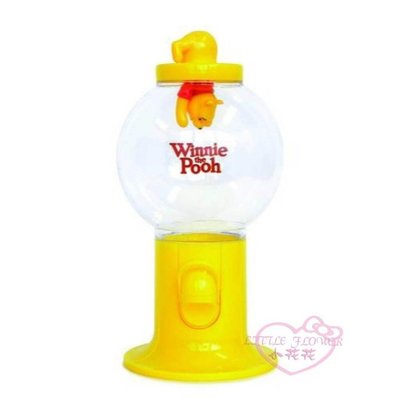 ♥小公主日本精品♥迪士尼小熊維尼POOH扭蛋機造型糖果罐 黃色兒童玩具糖果罐收納 ~預(3)
