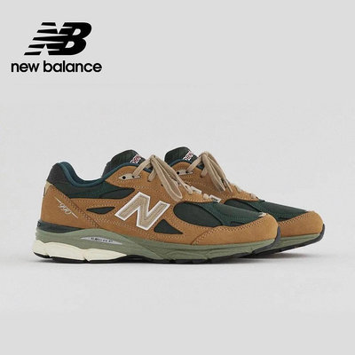 【New Balance】 NB 美製復古鞋_男性_棕綠色_M990WG3-D楦 990 英美鞋