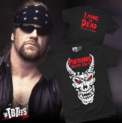 [美國瘋潮]正版WWE Undertaker Phenom's Death Crew Retro Tee 死神復刻款衣服