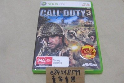XBOX360 X360 決勝時刻3 Call of Duty COD3 歐版英文版 二手良品