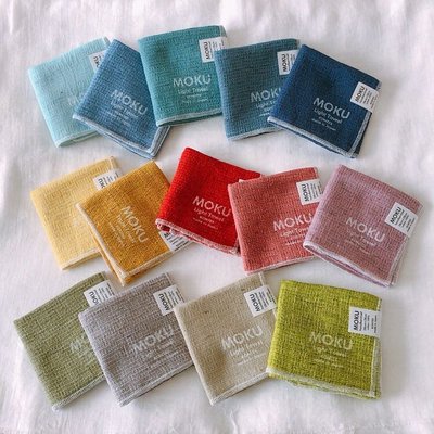 乾媽店。新色登場！！日本製 Kontex MOKU系列 今治 手帕 手巾 小方巾 輕薄 吸水