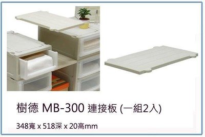 呈議)樹德 MB300 連接板 (一組2入) 整理箱/文件櫃/收納櫃