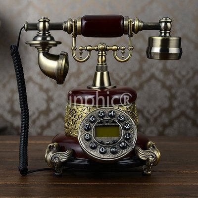 INPHIC-仿舊電話機歐式老式創意復古電話機古董工藝家用固定座機