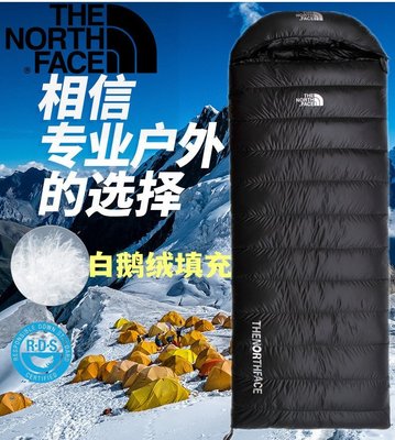 熱銷 威朗普百貨外貿原單The North Face/北面睡袋戶外露營旅行登山羽絨保暖睡袋