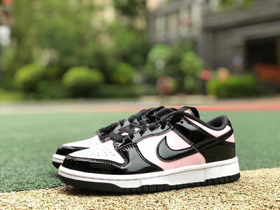Nike Dunk Low ESS Pink Black 黑粉 漆皮 辣妹 經典 滑板鞋DJ9955-600