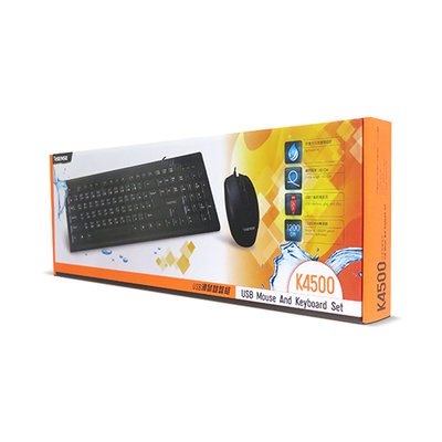 車庫 逸盛 公司貨 ESENSE K4500 USB 滑鼠鍵盤組 (黑) 13-EKM4500 BK