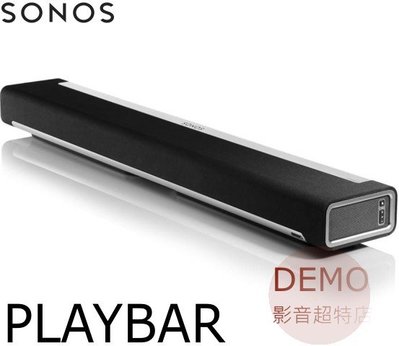 ㊑DEMO影音超特店㍿ SONOS Playbar WiFi 無線智慧 3.1 聲道單件式環繞音響 喇叭 (1支)