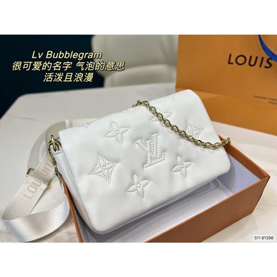 Louis Vuitton; wallet on strap Bubble Gram ヴィトン肩掛財布