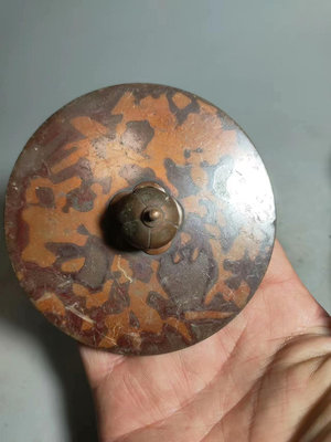z186號，京都壺蓋，斑紫銅壺蓋，內徑82.5外徑94