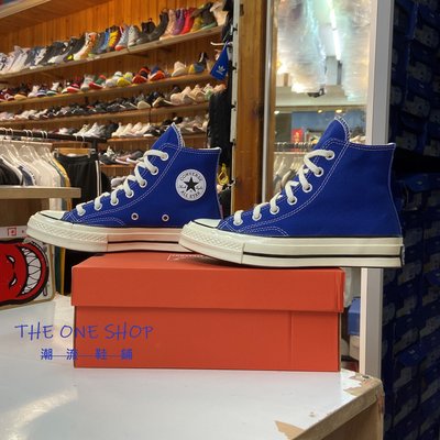Converse Chuck Taylor 70s ㄏ 三星標 藍色 寶藍色 高筒 復刻 帆布鞋 168509C