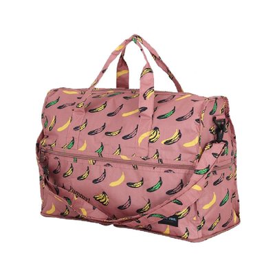 ╠趣買Cheaper ╣HAPI+TAS 日本品牌摺疊圓形旅行袋(採色香蕉共和國)(超商OK)(免運)