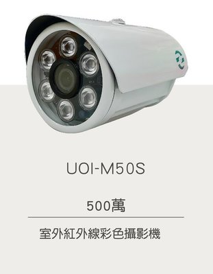 UOI-M50S SONY 1/2.8”500萬 低感度CMOS圖像感測器 內建6顆高效能IR LED。 電子快門, 背