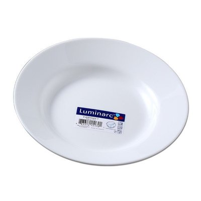 【法國 樂美雅 Luminarc 強化餐盤 22cm深盤】耐高溫.適用於微波爐及洗碗機＜ 直購價 50元 ＞