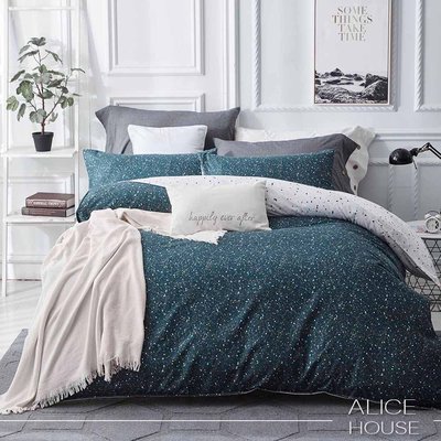 ALICE愛利斯-炫耀星辰*╮☆3M吸濕排汗頂級全鋪棉_兩用被床包組.雙人四件式