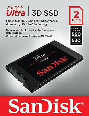 喬格電腦  SanDisk ULTRA 3D 2TB SSD 固態硬碟 5年保固