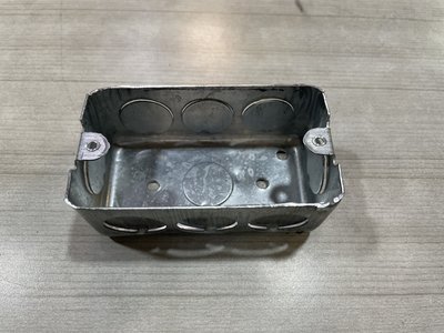 DIY水電材料 一聯式鐵暗盒/埋入式1P-鐵BOX/開關插座用/鐵接線盒