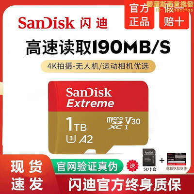 1t記憶卡1tb sd卡gopro運動相機卡記憶卡tf卡190mb v30