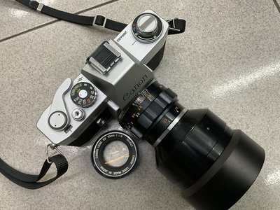 [保固一年] [高雄明豐] Canon EX auto 底片相機50mm/1.8 +125mm f3.5 兩個鏡頭