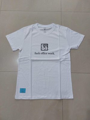 新品 台灣潮牌 DeMarcoLab fuck office work 短tee 上衣 T恤 Lab Taipei