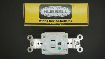 《大慶電料》HUBBELL 8210W 醫療級插座125V15A