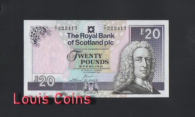 【Louis Coins】B285-SCOTLAND-2007蘇格蘭紙幣,20 Pounds Sterling