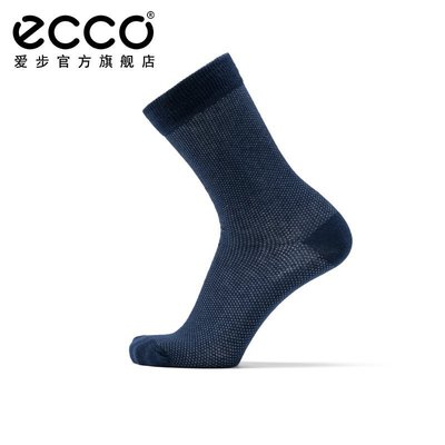 全館免運 ECCO愛步男士中筒襪低調時尚正裝襪子舒適運動男襪 9085478 可開發票