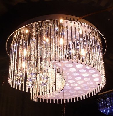 INPHIC-璀璨水晶臥室燈客廳燈月亮燈造型吸頂燈LED水晶吸頂燈