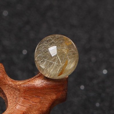【熱銷商品~618促銷】 珠子 5A巴西天然金發晶散珠子圓珠DIY水晶鈦晶黃發單顆串珠配手鏈項鏈促銷