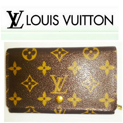 Louise Vuitton 路易威登LV Monogram中夾2折翻扣錢包皮夾零錢袋788 1元起標 發財夾 有BV