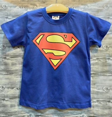 親子裝 正版授權 超人 正義聯盟 台灣製造 藍色 T恤 情侶裝 團體服