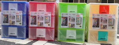 =海神坊=『免運/自載/滿額優惠』台灣製 MORY 00033 三層收納櫃三層櫃桌上型抽屜整理箱分類箱玩具箱文件櫃30L