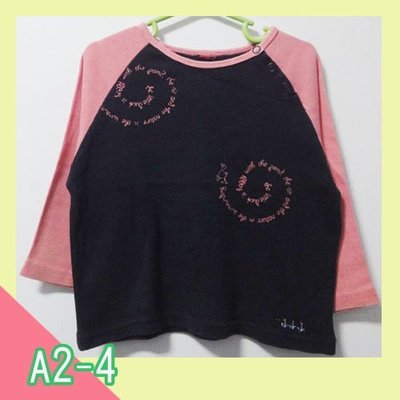 寶貝屋【直購30元 】專櫃品:粉藍色童話風長袖棉T-A2-4(女童)