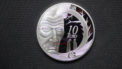 銀幣PROOF精制 愛爾蘭2006年作曲家薩米爾貝克特誕辰1-00年10歐元銀幣
