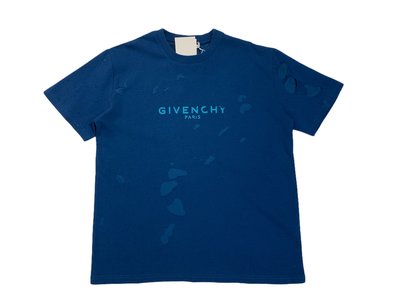 Givenchy oversized destroyed logo t shirt