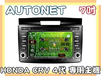 俗很大~AUTONET-HONDA SUPER CRV  4代-7吋 DVD主機/HD數位電視/導航(圖資導航王)/藍芽/倒車影像