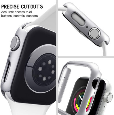 適用apple watch7代蘋果手表保護殼 41mm45mm PC手表保護套半包殼蘋果手錶保護殼 Applewatch保護殼 智能手錶保護殼