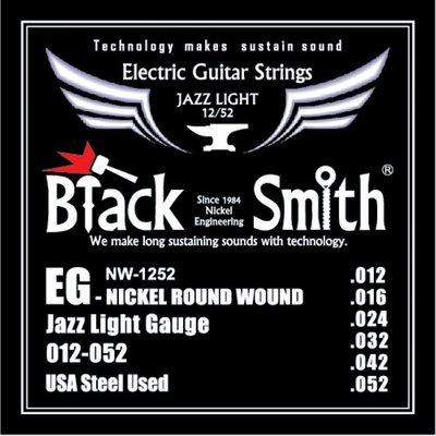 Black Smith NW-1252 爵士款 電吉他弦 韓國品牌 - 【黃石樂器】