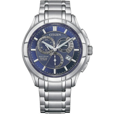 【高雄時光鐘錶】CITIZEN 星辰 BL8160-58L Eco-Drive系列 光動能萬年曆手錶 男錶