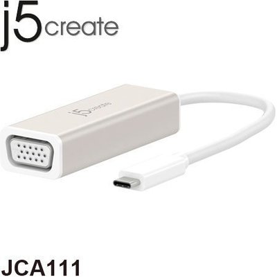 【MR3C】限量 含稅附發票 j5 create JCA111 USB3.1 Type-C to VGA 轉接器
