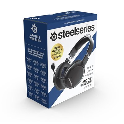 PS4周邊 SteelSeries 賽睿 Arctis 1 Wireless 無線電競耳麥 黑色【板橋魔力】