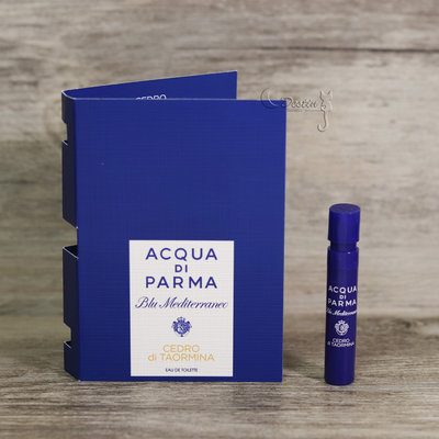 Acqua di Parma 藍色地中海系列 陶爾米納雪松 中性淡香水 1.2ml 可噴式 全新 試管香水