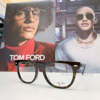RayBan雷朋 經典玳瑁色大框 膠框眼鏡鏡架 復古風潮 展現個人風格的時尚配件 公司貨 RB5377F 2012 52