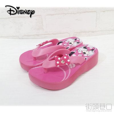 【街頭巷口 Street】 Disney 可愛大頭米妮 台灣製造 厚底 夾腳童鞋 拖鞋 KRM464716P 粉色
