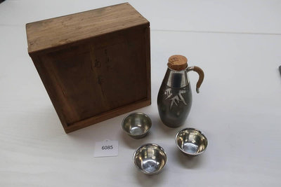 日本錫半造 本錫 酒壺 竹 中古品 未使用 實用 收藏 皆宜