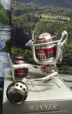 【欣の店】RYOBI WINNER 1500型 紡式捲線器 6+1培林 鋁合金雙線杯