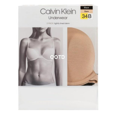 Calvin Klein 女舒適軟鋼圈內衣兩入組 內衣 胸罩 CK #1211078-OOTD